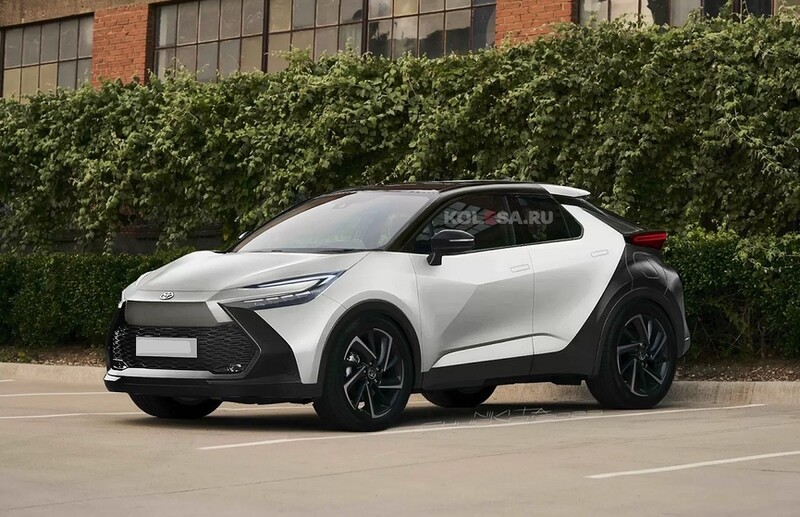Toyota C-HR нового поколения впервые показалась без камуфляжа